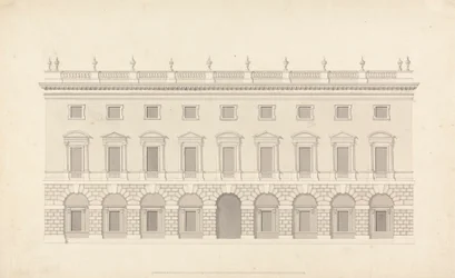 Casa di città non identificata: Elevazione frontale