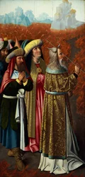 Mosè che separa le acque del Mar Rosso, attribuito a Colijn de Coter (1480-circa 1525)