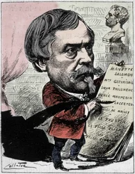 Caricatura dello scrittore Edmond de Goncourt (1822-1896) da 