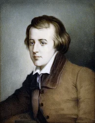 Ritratto a Mezzo Busto di Heinrich Heine, Rivolto a Sinistra
