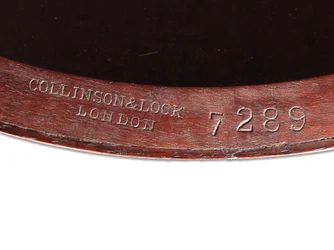 Tavolino vittoriano intarsiato, dettaglio, c.1880