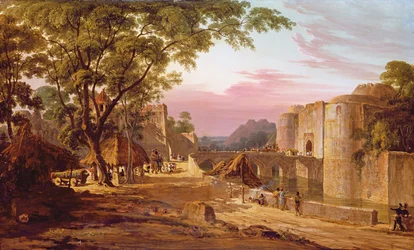 La processione nel forte di Bharatpur