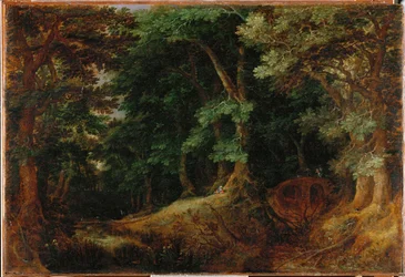Paesaggio boschivo (dipinto su tela)