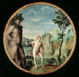 Perseo trasforma Atlante in pietra