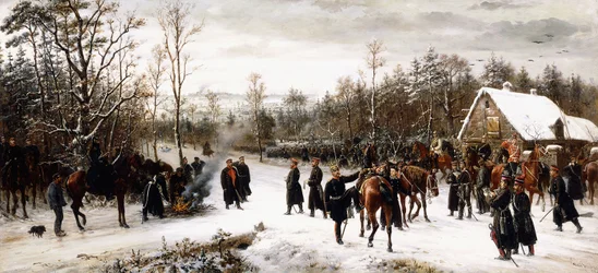 Arrivo del principe Federico Carlo sul campo di battaglia di Vionville