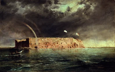 Veduta di Fort Sumter, Carolina del Sud, 1863
