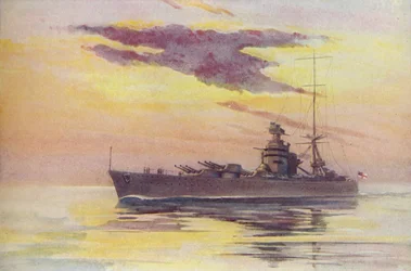 Una moderna nave da guerra