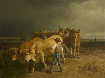 Buoi che arano, 1860