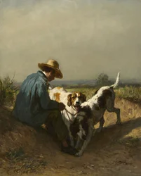 Il guardiacaccia, anni 1850