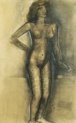 Nudo in piedi, ca. 1945