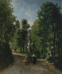 Strada nel bosco, metà degli anni 1840