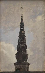 La grande guglia del castello di Kronborg. Studio