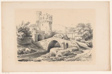 Paesaggio con fortezza e ponte Het Landschap (titolo della serie)
