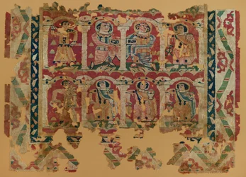 Frammenti di tessuto in tessitura arazzo, VI - VIII secolo