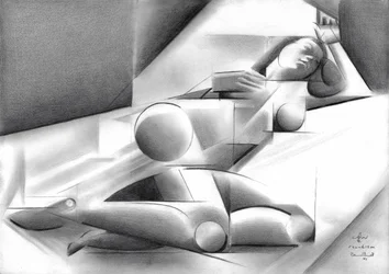 Figura femminile cubista