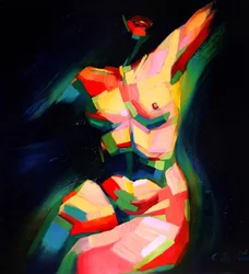 Nudo dinamico e colorato