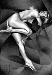 Elegante nudo astratto