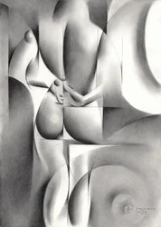 Elegante nudo geometrico