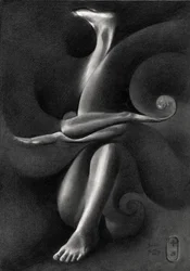 Elegante figura surreale