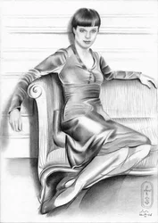 Donna elegante in posa