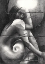 Sguardo enigmatico a spirale