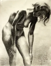 Disegno espressivo di nudo