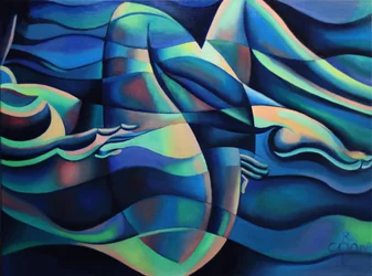 Figure blu fluide