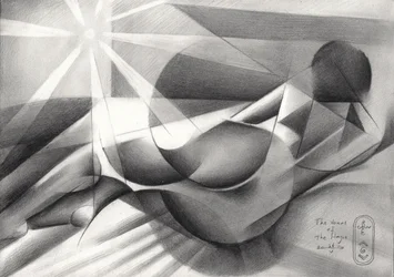 Nudo geometrico sdraiato