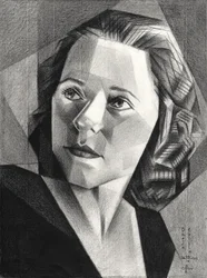 Ritratto geometrico di una donna