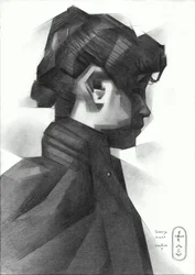 Profilo geometrico di una donna