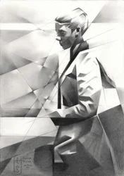 Ritratto geometrico moderno
