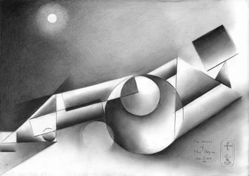 Composizione geometrica al chiaro di luna