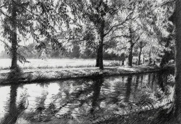 Riflessioni sul fiume in pace