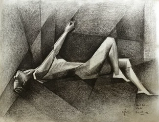 Figura cubista sdraiata