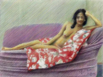 Ritratto di nudo sdraiato