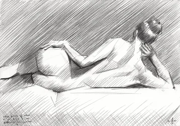 Studio di nudo sdraiato