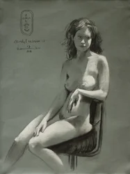 Studio di nudo seduto