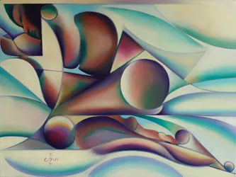 Flusso astratto e vivace