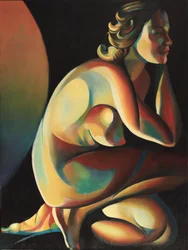 Figura nuda dai colori vivaci