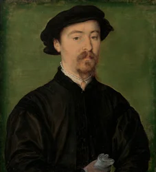 Ritratto di un uomo con guanti