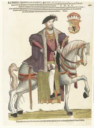 Ritratto del duca Guglielmo di Kleve, Jülich e Berg, conte di Mark, signore di Ravenstein a cavallo