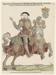 Ritratto di Re Enrico II di Francia a cavallo, 1542-1543