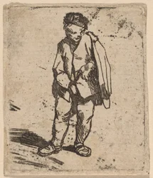 Uomo con mantello corto