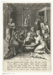 Tommaso mangia un foglio con Ave Maria, La vita di San Tommaso d