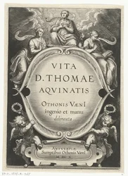 Frontespizio per: Otto van Veen, Vita D. Thomae Aqvinatis, Anversa, 1610