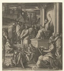 Cristo predica al popolo