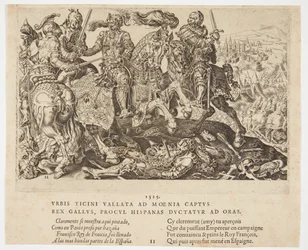 Re Francesco I fatto prigioniero alla Battaglia di Pavia
