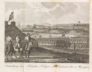 Truppe francesi lasciano Landrecy, 1794