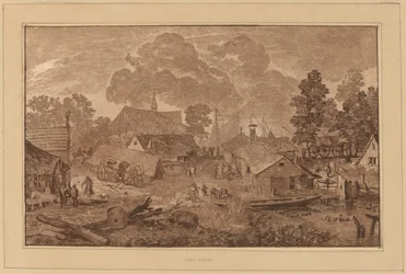Villaggio con stagno, c. 1782