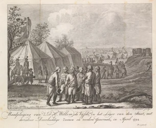 Guglielmo V con i suoi figli nel campo militare, 1794